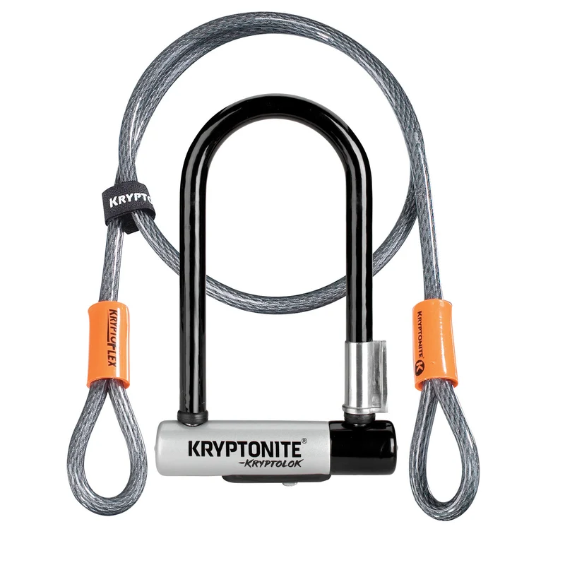 Kryptonite U-Lock Kryptolok Mini 7 8.2x17.8cm Kabel 4ft Schwarz/Grau