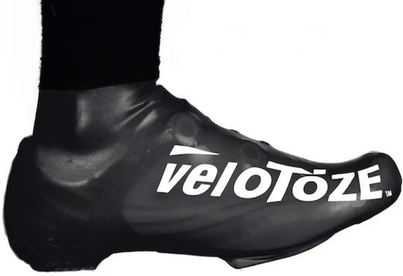 VeloToze Überschuh 2.0 kurz S/M schwarz - wasserdichter Aero-Überschuh für kalte Tage
