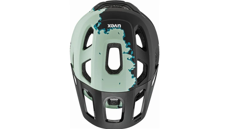 Uvex React MTB-Helm jade-black matt