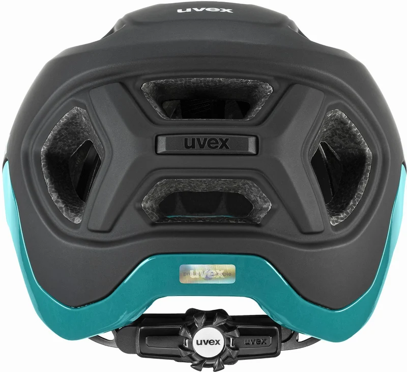 Uvex React MTB-Helm black-teal matt