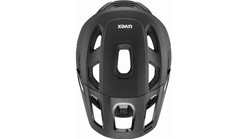 Uvex React MTB-Helm black-teal matt