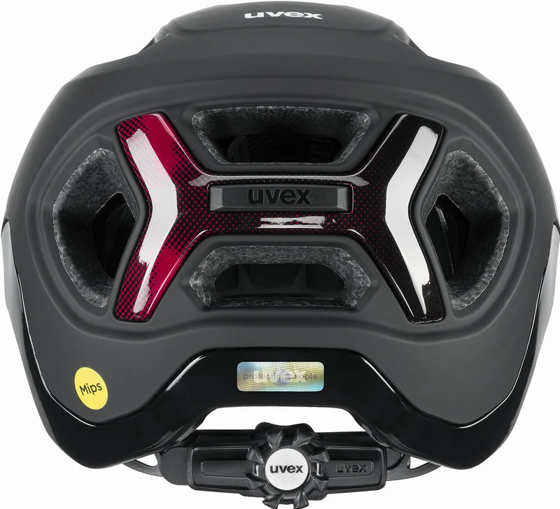 Uvex React Mips MTB-Helm black-ruby red matt