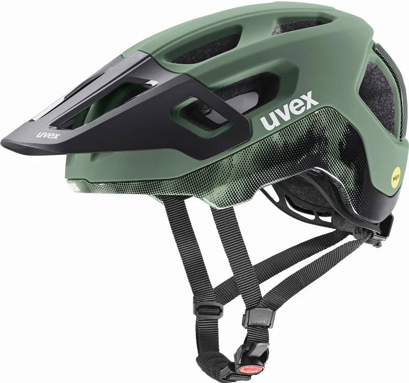Uvex React Mips MTB-Helm moss green-black matt