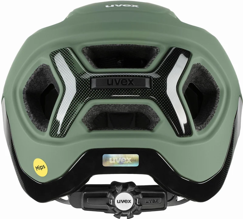 Uvex React Mips MTB-Helm moss green-black matt