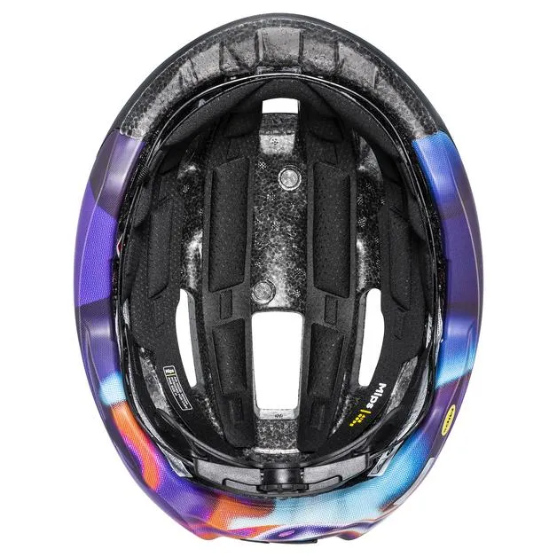 Uvex Rise Pro Mips Rennrad-Helm black-galaxy matt