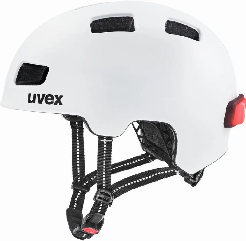 Uvex City 4 Helm white skyfall matt