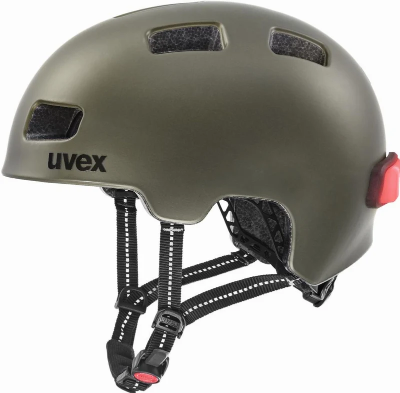 Uvex City 4 Helm green smoke matt