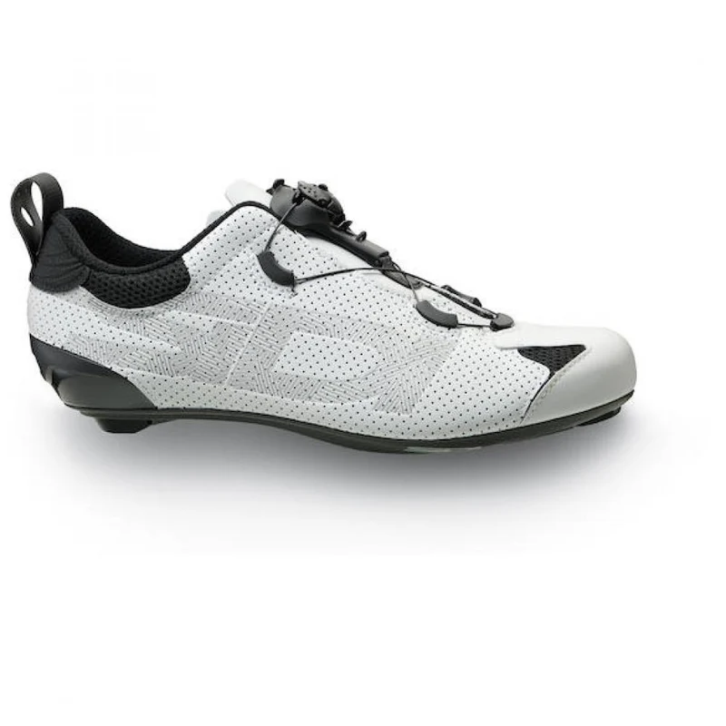 Sidi ROAD Tri-Sixty white 42.5 Weiß - leichter Triathlon-Rennradschuh mit Carbonsohle