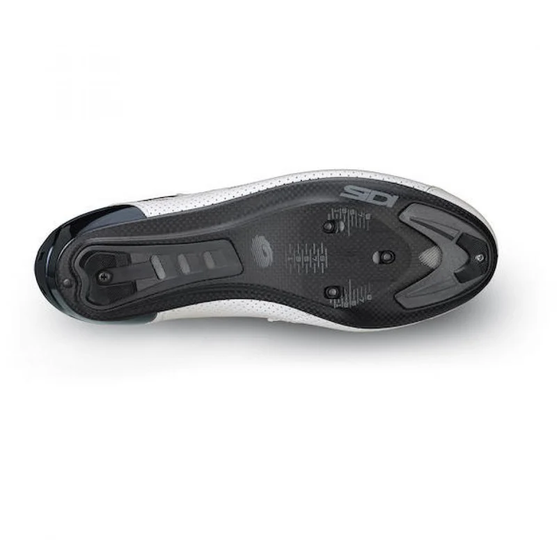 Sidi ROAD Tri-Sixty white 42.5 Weiß - leichter Triathlon-Rennradschuh mit Carbonsohle