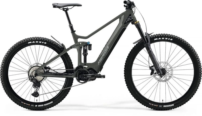 MERIDA eONE-SIXTY 8000 EP2 E-MTB 630 Wh Größe M Gunmetal-Grau