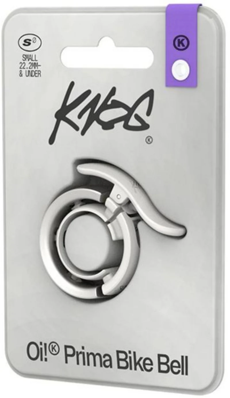 Knog Oi Prima Fahrradklingel primer grey