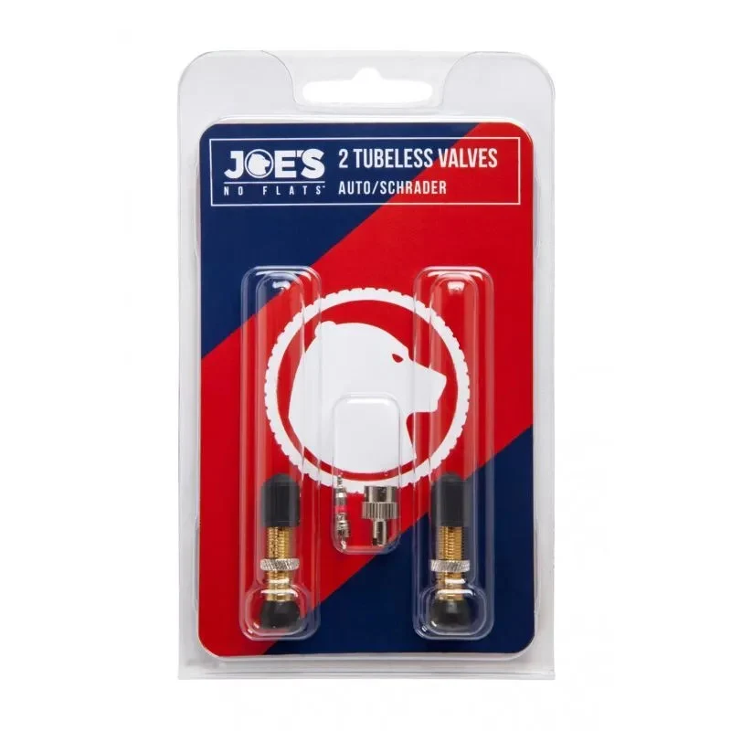 Set 2 Standardventile Joe's Tubeless Schwarz