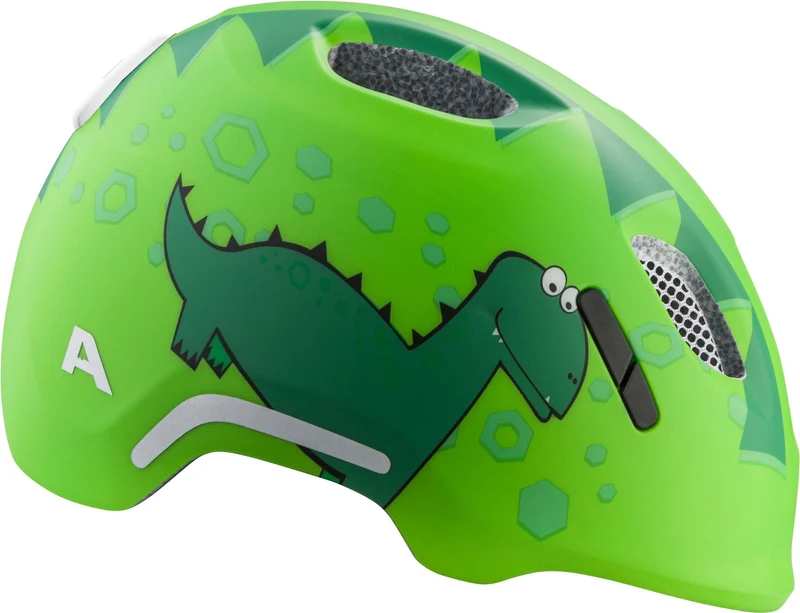 Alpina Ximo 2 Flash Kinder-Helm green dino matt