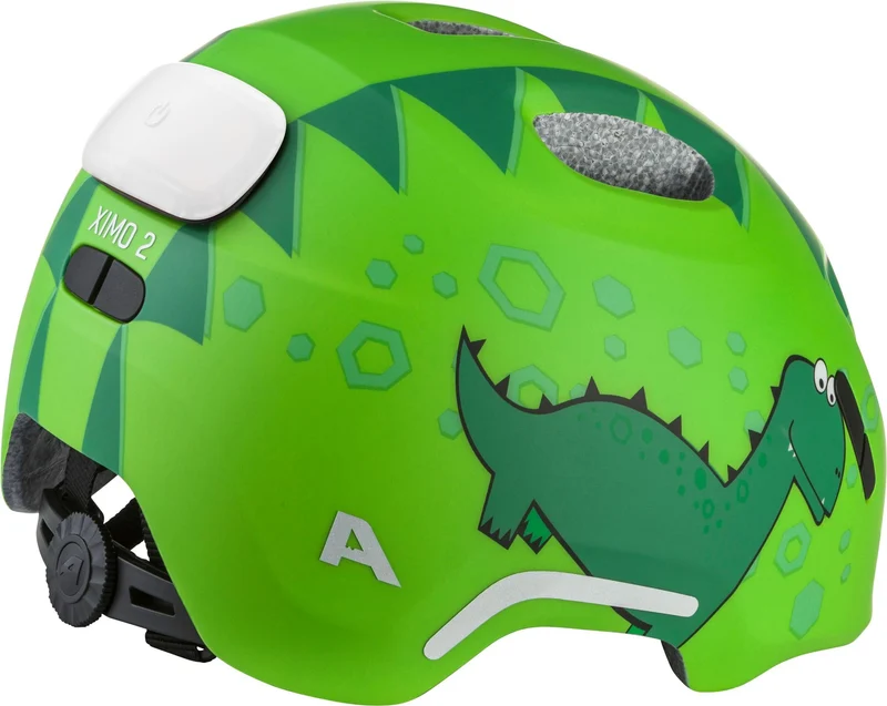 Alpina Ximo 2 Flash Kinder-Helm green dino matt