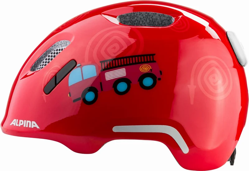 Alpina Ximo 2 Flash Kinder-Helm fire fighter gloss