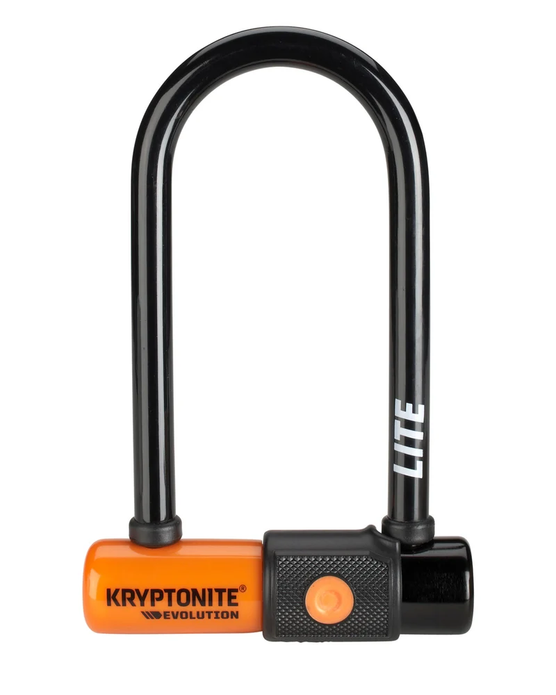 Kryptonite U-Lock Evo Lite Mini 6 7x15.2cm Orange/Schwarz