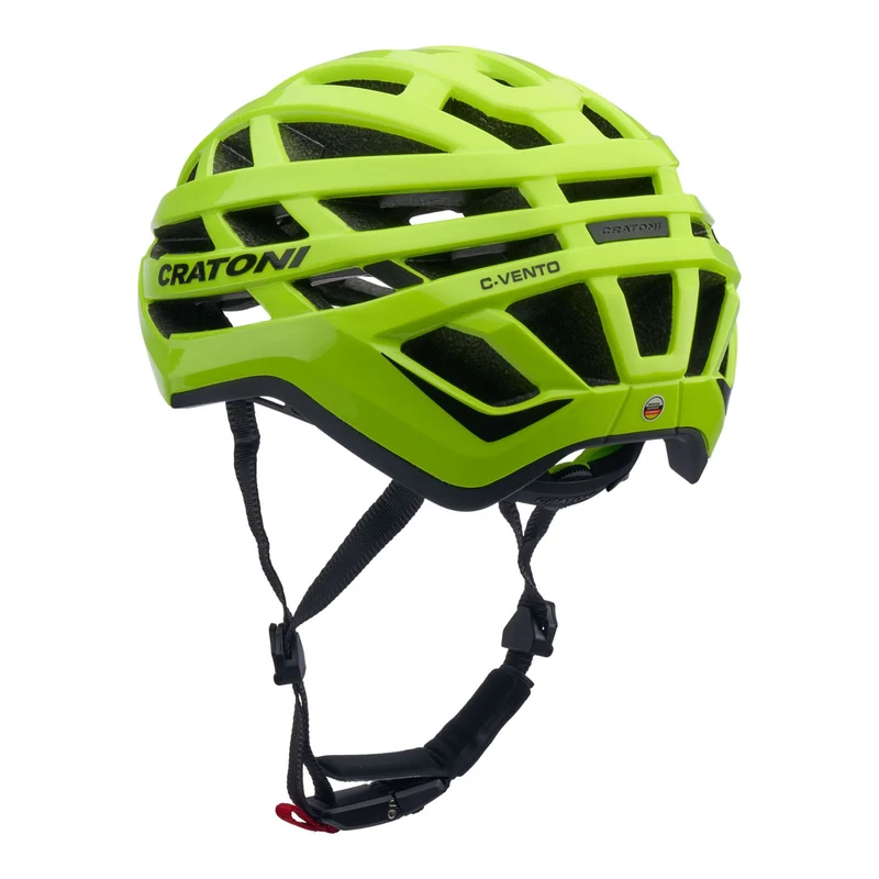 Cratoni C-Vento Rennrad-Helm neonyellow glossy-matt