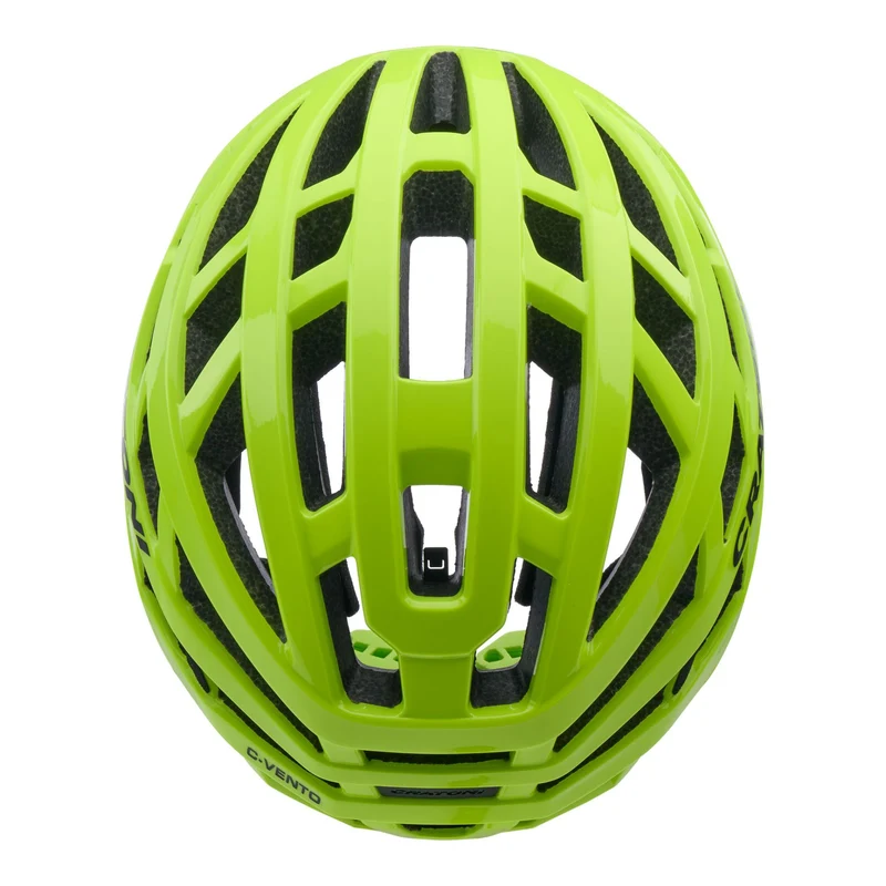 Cratoni C-Vento Rennrad-Helm neonyellow glossy-matt