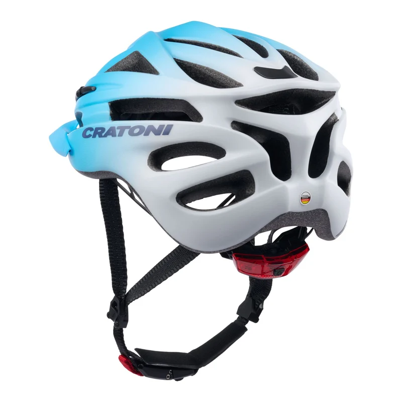 Cratoni Pacer Jr. Kinder-Helm blue-white matt