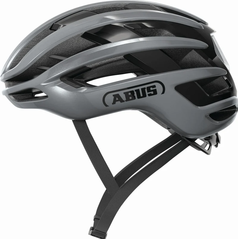 Abus AirBreaker 2.0 Rennrad-Helm graphite silver