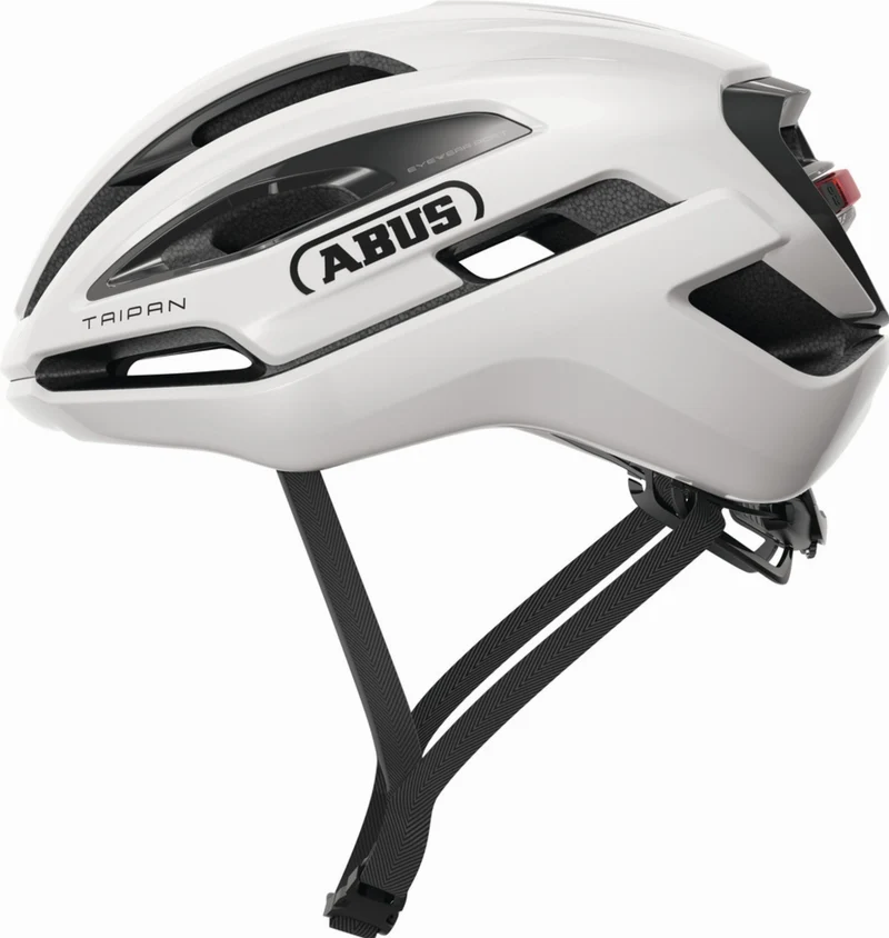 Abus Taipan LED Rennrad-Helm shiny white