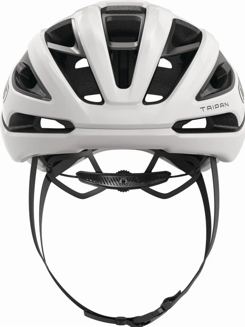 Abus Taipan LED Rennrad-Helm shiny white