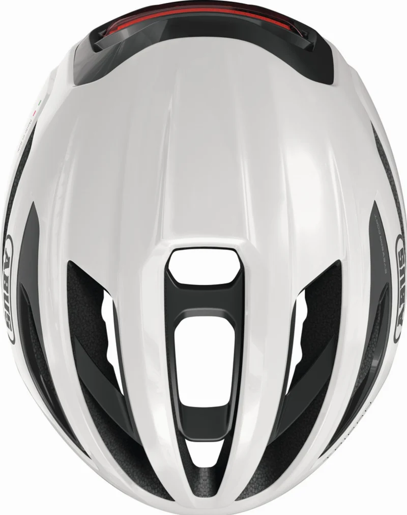 Abus Taipan LED Rennrad-Helm shiny white