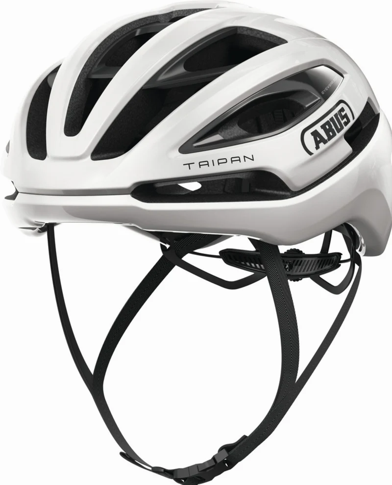 Abus Taipan LED Rennrad-Helm shiny white