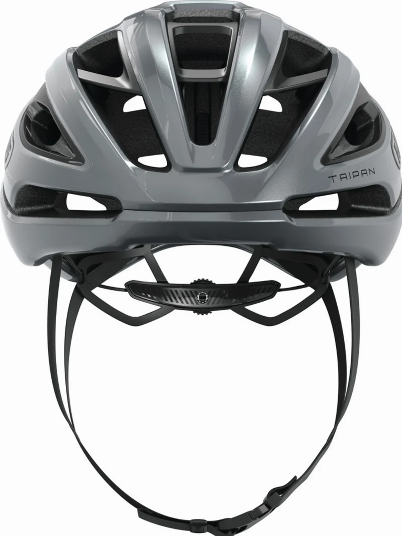 Abus Taipan LED Rennrad-Helm graphite silver