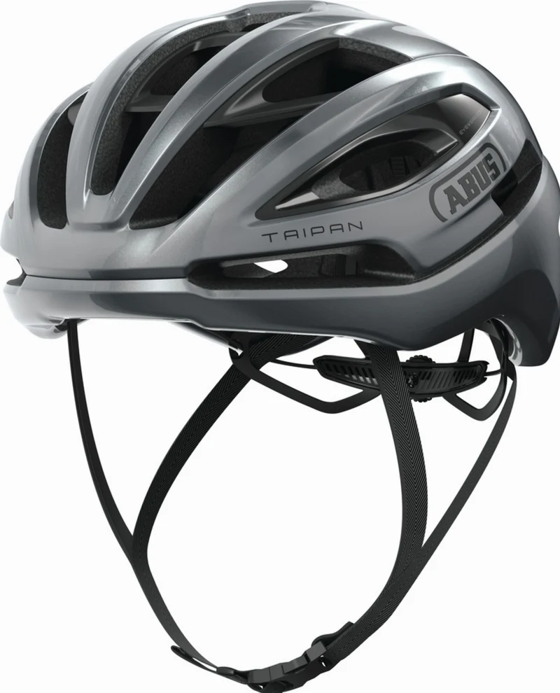 Abus Taipan LED Rennrad-Helm graphite silver