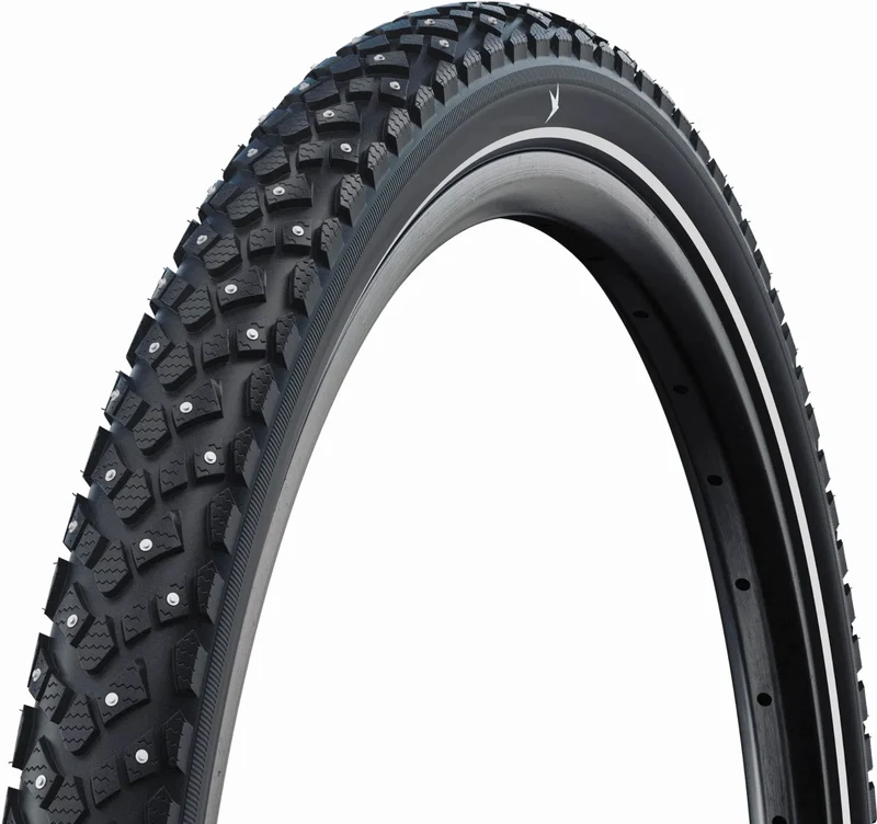Schwalbe Marathon Plus Spike SmartGuard, Standard, Tube Drahtreifen 20", Winter black/reflex