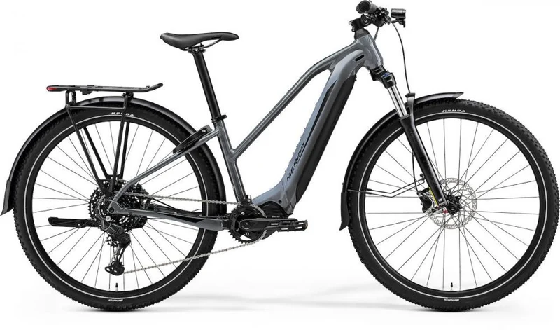 Merida eBIG.TOUR 475 EQ IV2 L grau/schwarz - komfortables E-Trekkingbike für Alltag und Tour