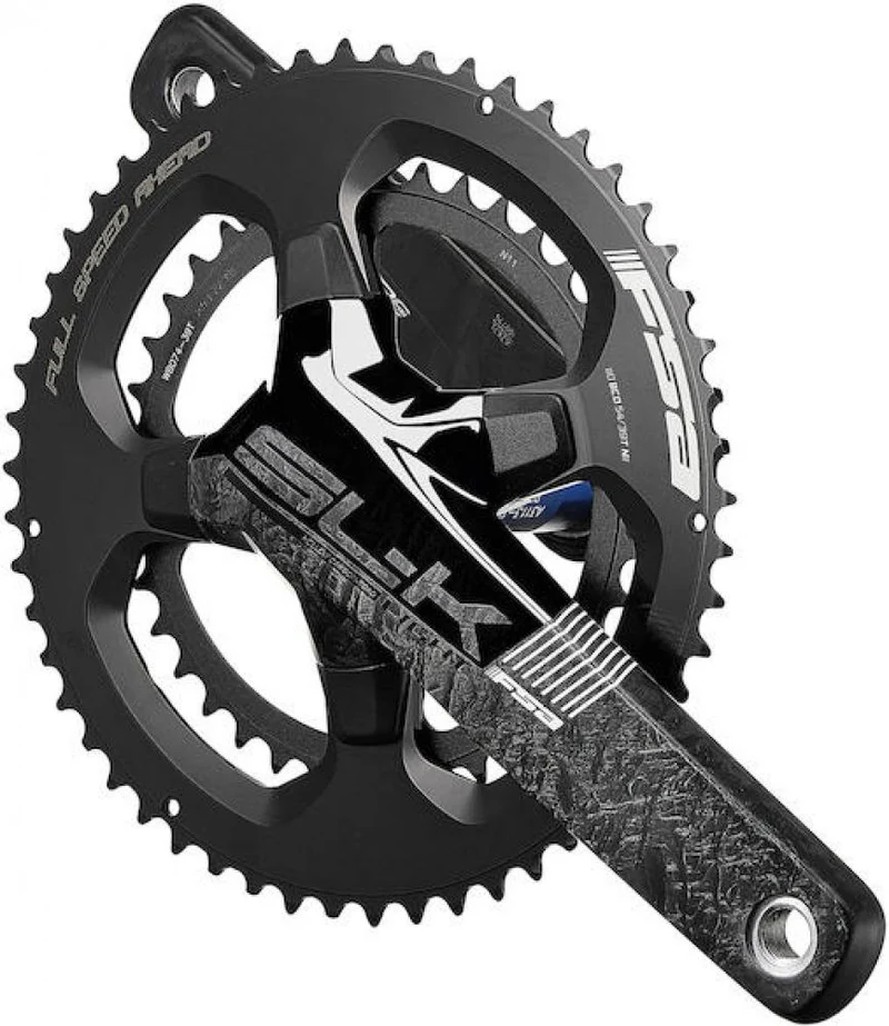 FSA Kurbelgarnitur SL-K Light ABS BB386Evo 170 mm Schwarz - steife, leichte Rennradkurbel