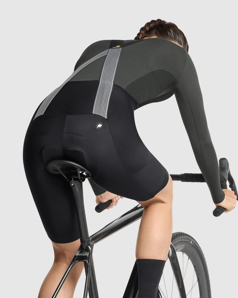 Assos Taktik Damen Frühling Fallen Lätzchen Shorts T5 Schwarz Serie
