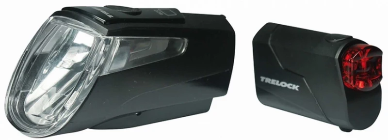 Trelock LS 460 I-GO® POWER + LS 720 Reggo Akku-Beleuchtungsset schwarz