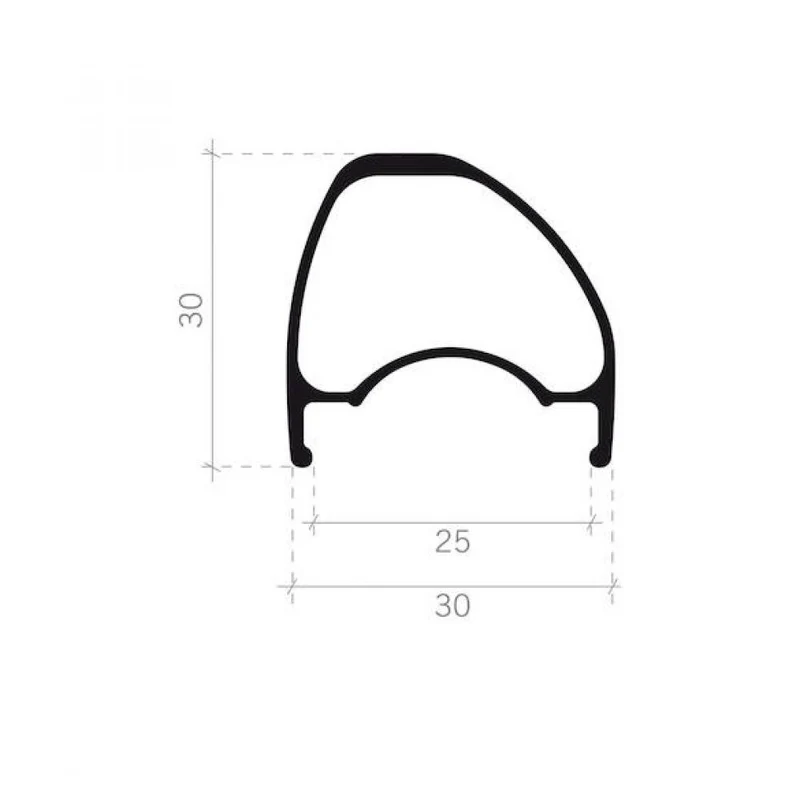 FSA Laufradsatz SL-K i25 WideR 27,5" 584x25 mm Schwarz - leichter, robuster MTB-Carbonlaufradsatz