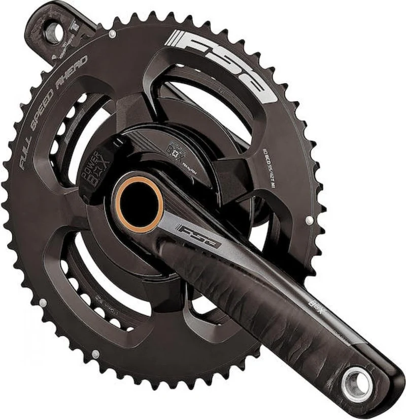 FSA Leistungsmesskurbel Powerbox Road Carbon 2x 175 mm Schwarz - präzise Wattmessung