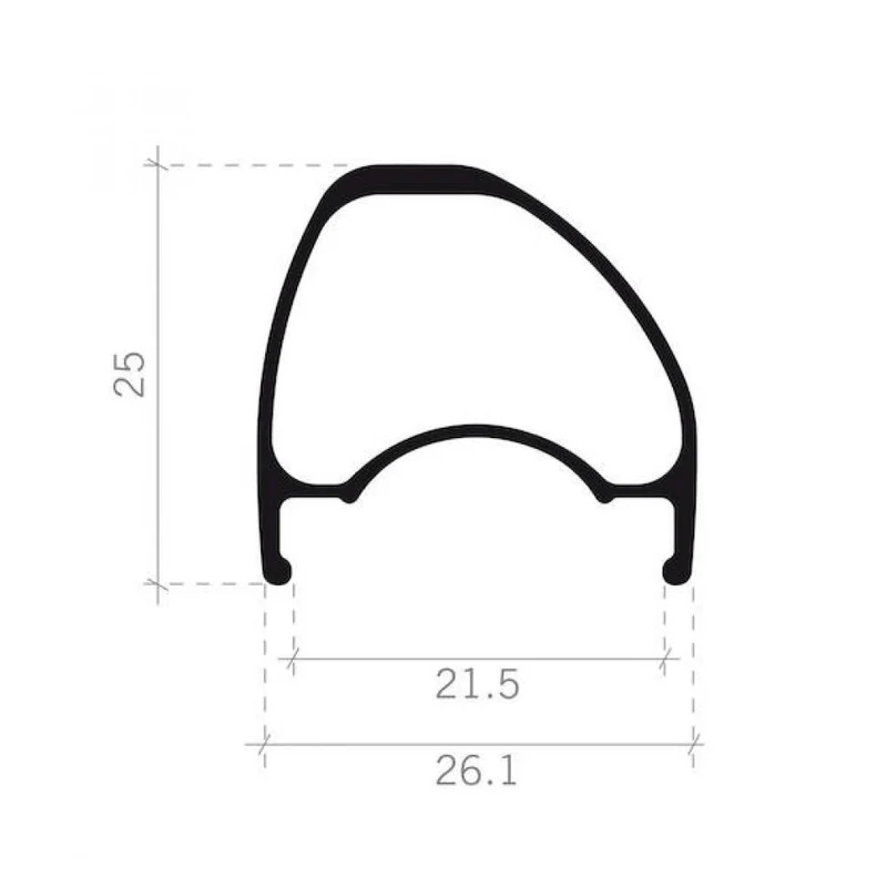 FSA Laufradsatz Non-Series Off-Road 27,5" 584 x 21,5 mm Schwarz - tubelessfähiger MTB-Laufradsatz