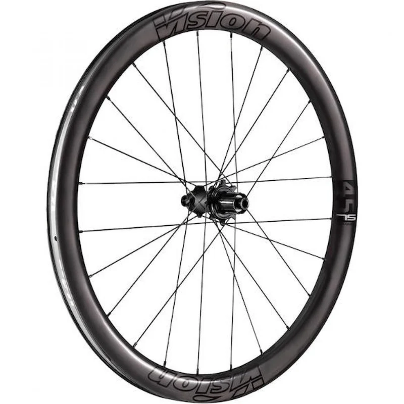 Vision Laufradsatz Metron 45 SL Disc 622x21x45 mm Schwarz - leichter Aero-Carbon Laufradsatz