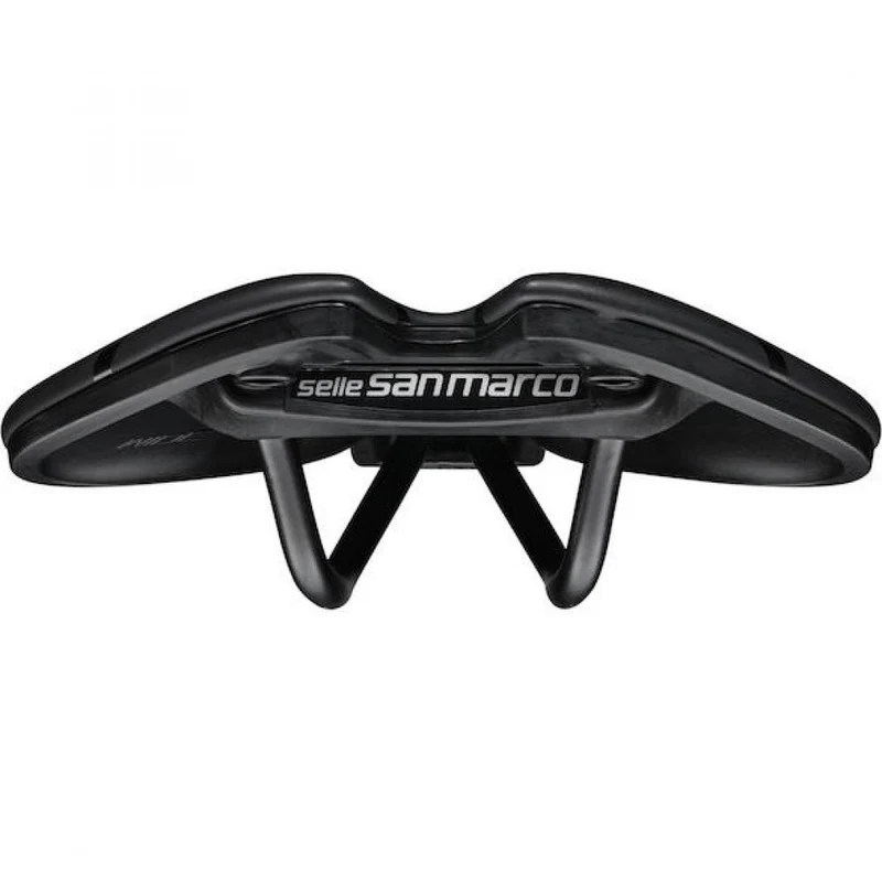 Selle San Marco Sattel Aspide Short Sport 155 x 250 mm Schwarz - kurzer Rennradsattel mit Komfort