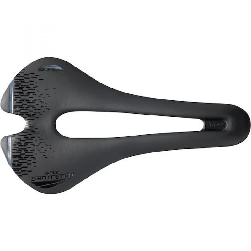 Selle San Marco Sattel Aspide Short Racing 139 x 250 mm Schwarz - kurzer Rennradsattel mit Komfort
