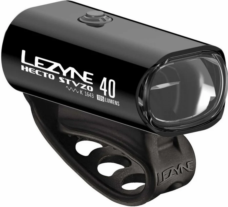 Lezyne LED Hecto Drive 40 StVZO Vorderlicht schwarz-glänzend weißes Licht