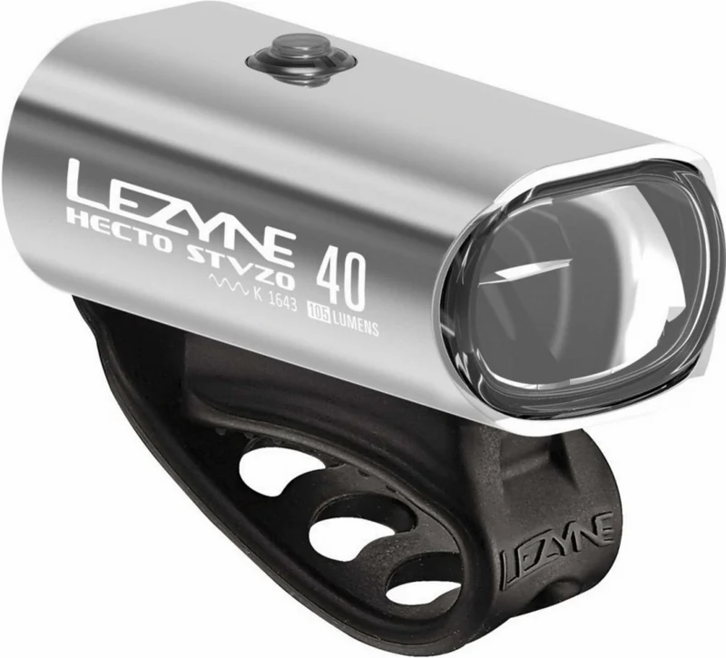 Lezyne LED Hecto Drive 40 StVZO Vorderlicht silber-glänzend weißes Licht