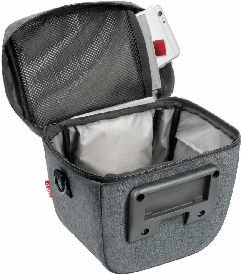 KLICKfix Aventour Compact City Lenkertasche grau
