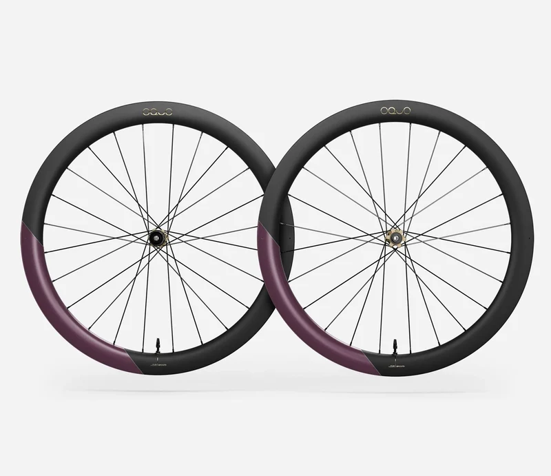 Oquo Laufradsatz Gravel RP50LTD Shimano HG Metallic Mulberry