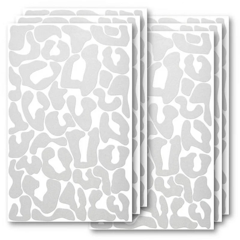 Luxshield Reflektor-Sticker Leopard One Size Silber - mehr Sichtbarkeit im Stradenverkehr