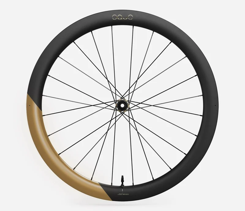 Oquo Hinterrad Gravel RP50LTD Shimano MS Metallic Golden Sand