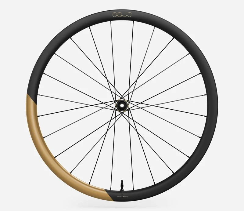 Oquo Hinterrad Gravel RP35LTD Shimano HG Metallic Golden Sand