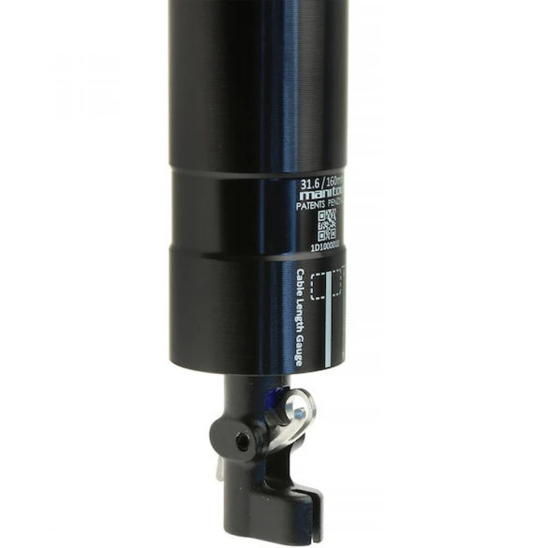 Manitou Vario-Sattelstütze Jack 31,6 mm Schwarz - stufenloser Dropper für moderne MTB-Performance