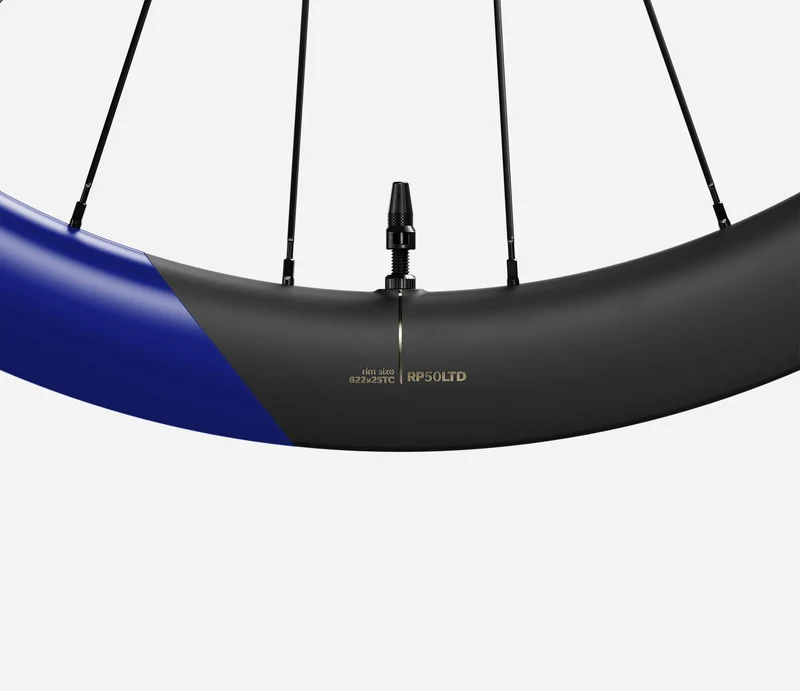 Oquo Hinterrad Gravel RP50LTD Shimano MS Cobalt Blue